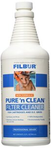 filbur fc-6350 pure n' clean cartridge and de filter cleaner, 32-ounce