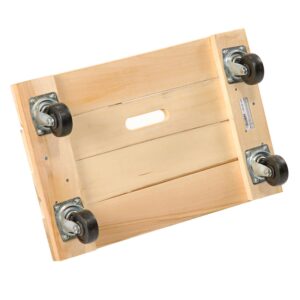 Global Industrial Hardwood Dolly - Solid Deck, 24 x 16, 1000 Lb. Capacity