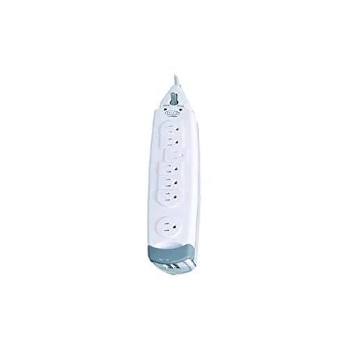 Belkin SurgeMaster Home Series Surge Protector, 7 AC Outlets, 12 ft Cord, 1,045 J, White