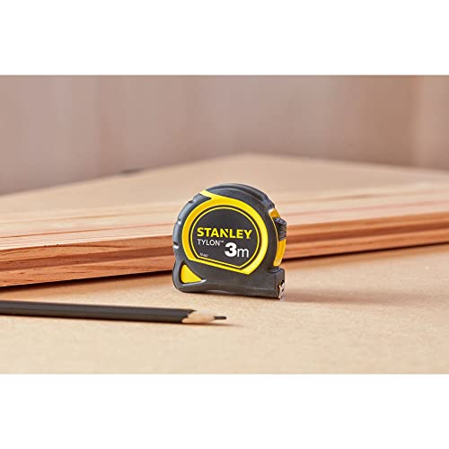 Stanley 0-30-687" Tylon Tape Measure, Black/Yellow, 3 m/12.7 mm