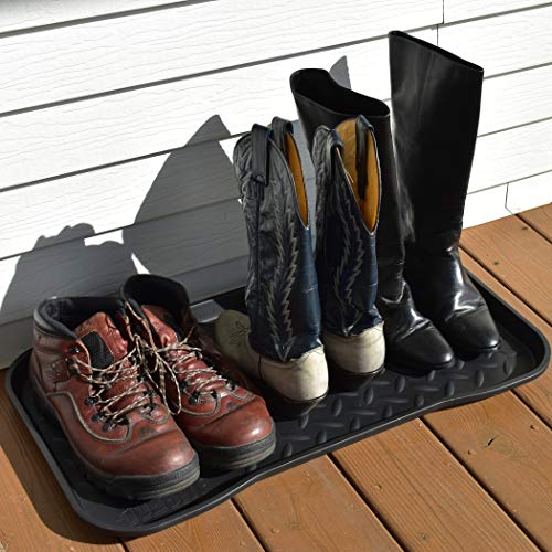 JobSite Heavy Duty Boot Tray, Multi-Purpose for Shoes, Pets, Garden - Mudroom, Entryway, Garage - Indoor or Outdoor - 15 x 28 Inch - 1 Pack