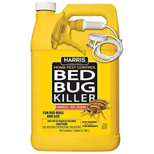 harris bed bug killer, liquid spray with odorless and non-staining formula (gallon)