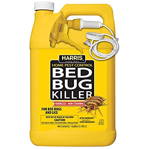 HARRIS Bed Bug Killer, Liquid Spray with Odorless and Non-Staining Formula (Gallon)