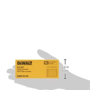 DEWALT Brad Nails, Heavy Duty, 18GA, 1-1/4-Inch, 5000-Pack (DBN18125)