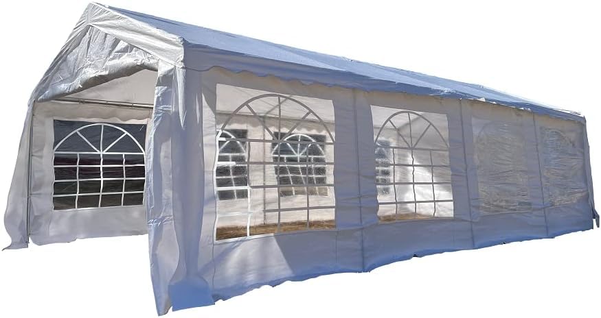 26'x13' PE Party Tent White - Heavy Duty Canopy Carport - by DELTA Canopies