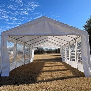 26'x13' PE Party Tent White - Heavy Duty Canopy Carport - by DELTA Canopies