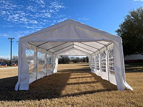 26'x13' PE Party Tent White - Heavy Duty Canopy Carport - by DELTA Canopies