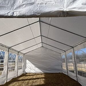 26'x13' PE Party Tent White - Heavy Duty Canopy Carport - by DELTA Canopies