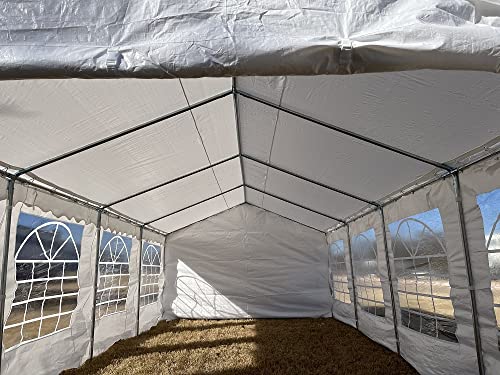 26'x13' PE Party Tent White - Heavy Duty Canopy Carport - by DELTA Canopies