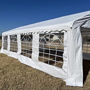 26'x13' PE Party Tent White - Heavy Duty Canopy Carport - by DELTA Canopies