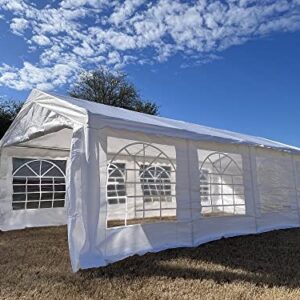 26'x13' PE Party Tent White - Heavy Duty Canopy Carport - by DELTA Canopies