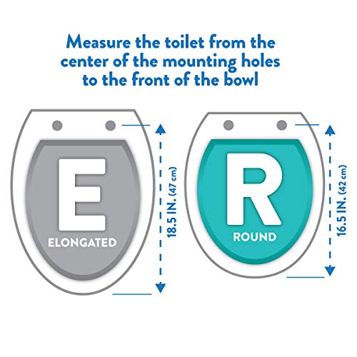 Ginsey Home Solutions Round Resin Toilet Seat, Sea Isle Standard , 59681