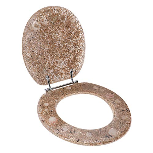 Ginsey Home Solutions Round Resin Toilet Seat, Sea Isle Standard , 59681