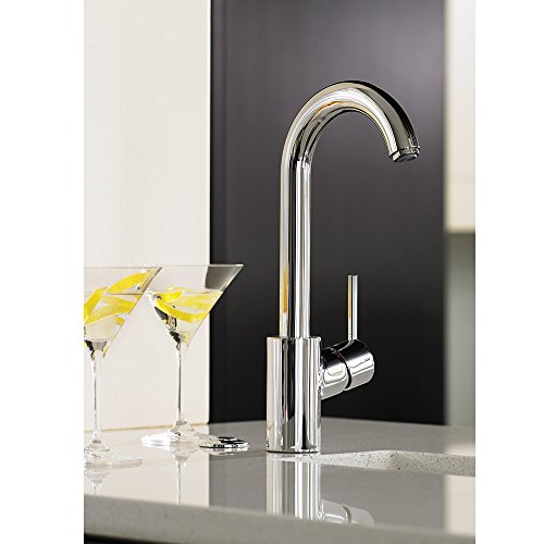 hansgrohe Talis S Stainless Steel Bar Kitchen Faucet, Bar Sink Faucet Single Hole, Faucet for Kitchen Sink, Stainless Steel Optic 04287800