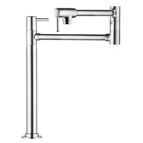 hansgrohe 04219000 Talis C 16-inch Tall 2-Handle Pot Filler with 360-Degree Swivel in Chrome