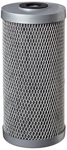 Pentair Pentek FloPlus-10BB Big Blue Carbon Water Filter, 10-Inch, Whole House Modified Molded Carbon Block Replacement Cartridge, 10" x 4.5", 0.5 Micron