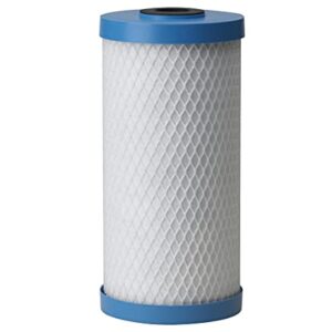 Pentair Pentek ChlorPlus10BB Big Blue Carbon Water Filter, 10-Inch, Whole House Chloramine Reduction Carbon Replacement Cartridge, 10" x 4.5", 1 Micron