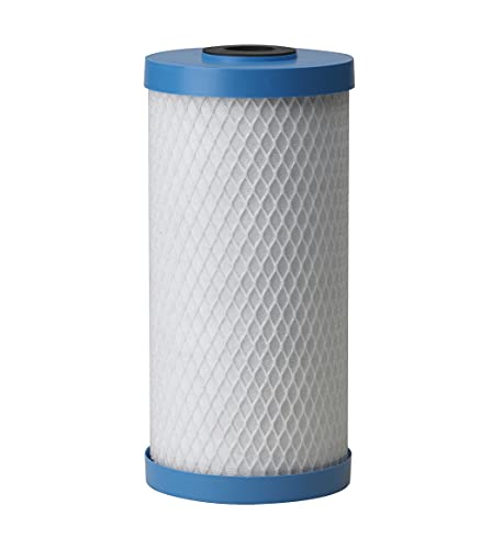 Pentair Pentek ChlorPlus10BB Big Blue Carbon Water Filter, 10-Inch, Whole House Chloramine Reduction Carbon Replacement Cartridge, 10" x 4.5", 1 Micron