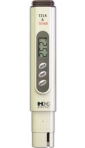 hm digital tds-4tma pocket size tds tester meter for freshwater aquariums with digital thermometer, 0-9990 ppm tds measurement range, 1 ppm resolution, 2% readout accuracy