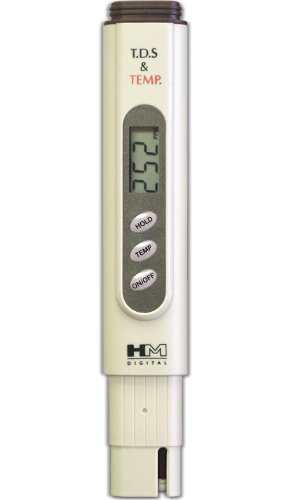 HM Digital TDS-4TMA Pocket Size TDS Tester Meter for Freshwater Aquariums with Digital Thermometer, 0-9990 ppm TDS Measurement Range, 1 ppm Resolution, 2% Readout Accuracy