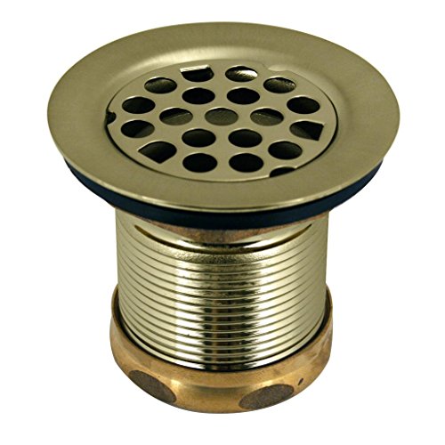 Westbrass Grid Basket Style Bar Sink Strainer, Polished Brass, D2181-01