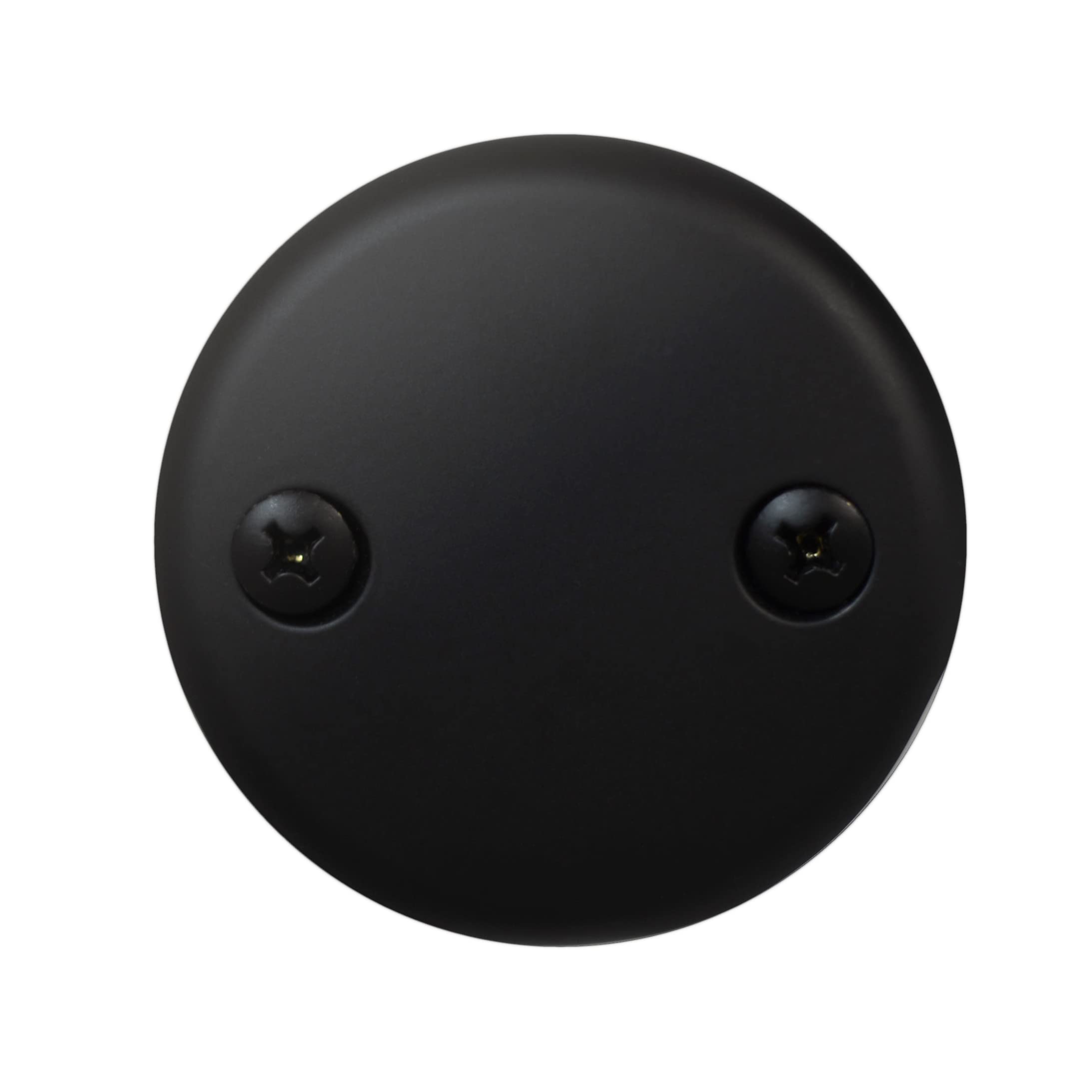 Westbrass Twist & Close Tub Trim Set with Two-Hole Overflow Faceplate, Matte Black, D94-2-62