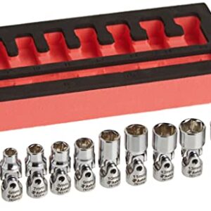 Astro Pneumatic Tool 7412 12-Piece 1/4" Drive Flex Socket Set - 6 Point - Metric