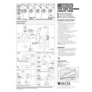 Delta Faucet T13020-DPE Monitor 13 Series Valve Trim Only, Chrome