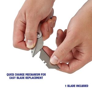 Sheffield 58132 Elliptic Folding Lockback Utility Knife