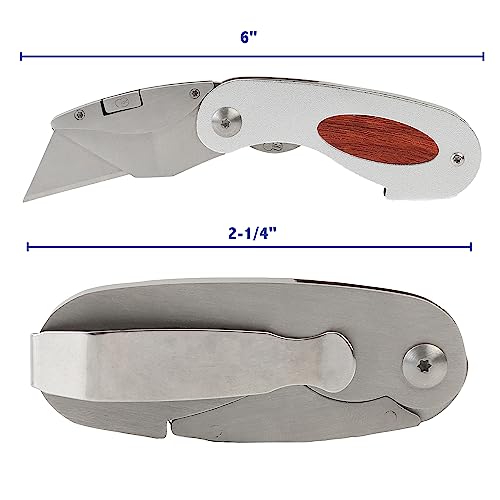 Sheffield 58132 Elliptic Folding Lockback Utility Knife