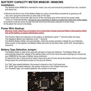 Midnite Solar Battery Capacity Meter, Model# MNBCM