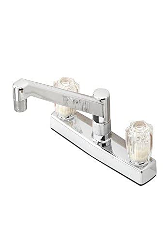 Delta Faucet PSF0100 Two Handle Kitchen Faucet, Plastic, Chrome