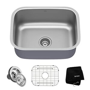 kraus kbu12 23 inch undermount single bowl 16 gauge stainless steel kitchen sink