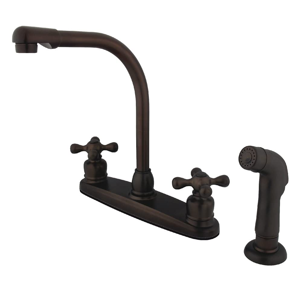 Kingston Brass KB715AXSP Victorian 8" Centerset Kitchen Faucet, Oil Rubbed Bronze