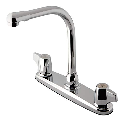 Kingston Brass KB741 8" Centerset Kitchen Faucet, Polished Chrome