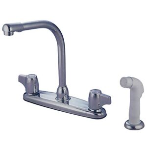 kingston brass kb742 8" centerset kitchen faucet, polished chrome