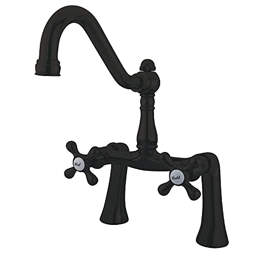 Kingston Brass KS3235AX Restoration Clawfoot Tub Faucet, Oil Rubbed Bronze