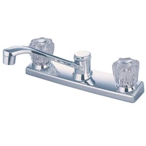 kingston brass kb121 8" centerset kitchen faucet, polished chrome
