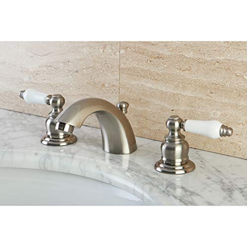 Kingston Brass KB948B Victorian Mini Spread Lavatory Faucet, Brushed Nickel, 4.5 x 3.5 x 2.06