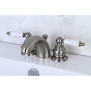 Kingston Brass KB948B Victorian Mini Spread Lavatory Faucet, Brushed Nickel, 4.5 x 3.5 x 2.06