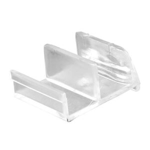 slide-co 193074 tub and shower enclosure bottom guide, clear plastic, sterling (single pack)