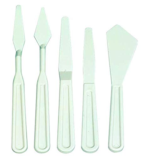 Jack Richeson 500819 Flexible Super Safety Painting Knife Set, Plastic (Pack of 5)