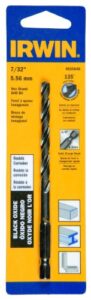 irwin tools 4935640 black oxide hex shank drill bit, 7/32-inch