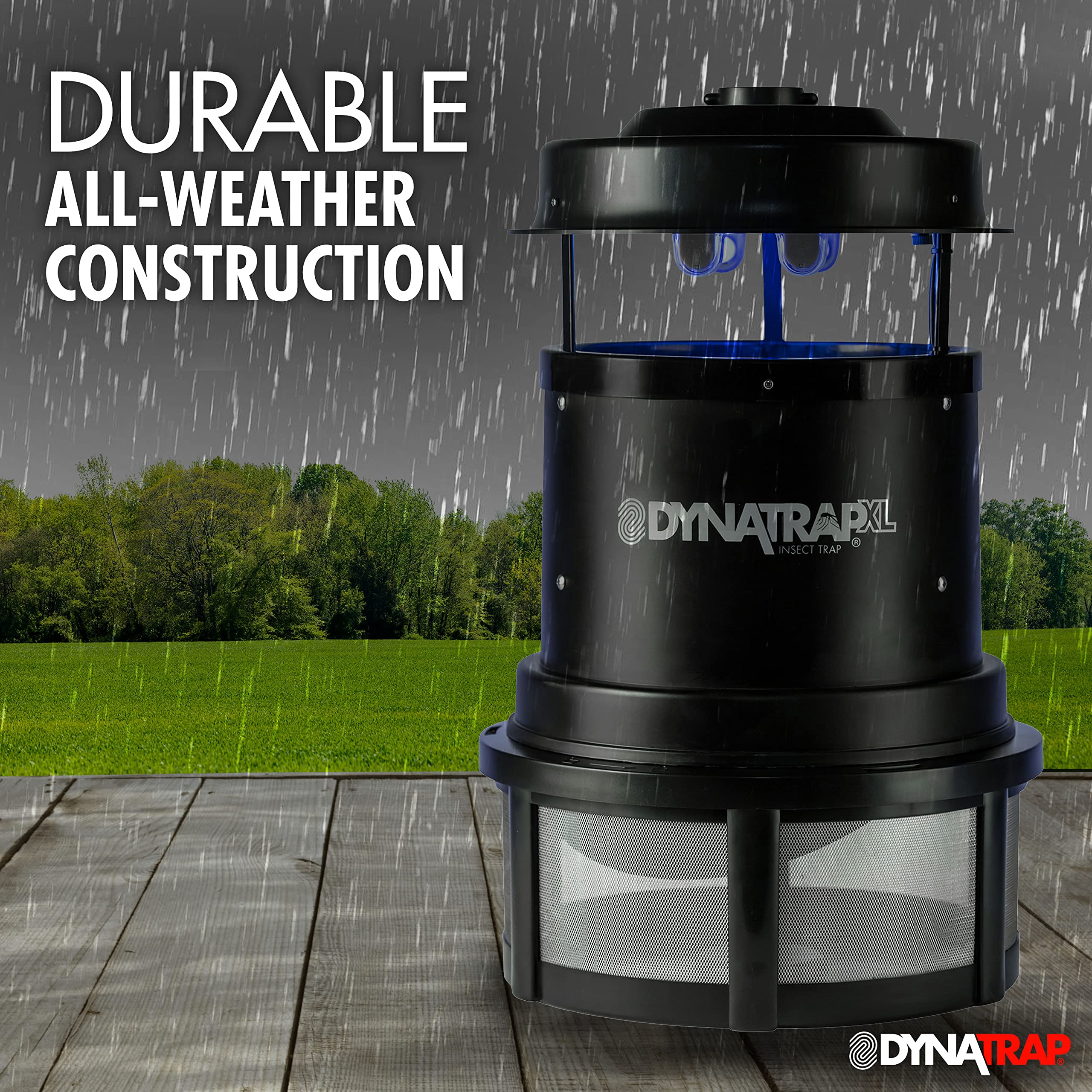 DynaTrap DT2000XL Extra-Large Insect Trap 2 UV Bulbs, 1 Acre, Black