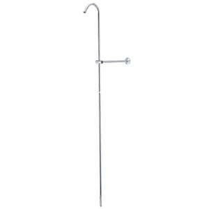 kingston brass ccr601 vintage shower riser and wall support, 6-inch, polished chrome