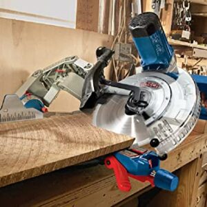 BOSCH GCM12SD 15 Amp 12 Inch Corded Dual-Bevel Sliding Glide Miter Saw with 60 Tooth Saw Blade