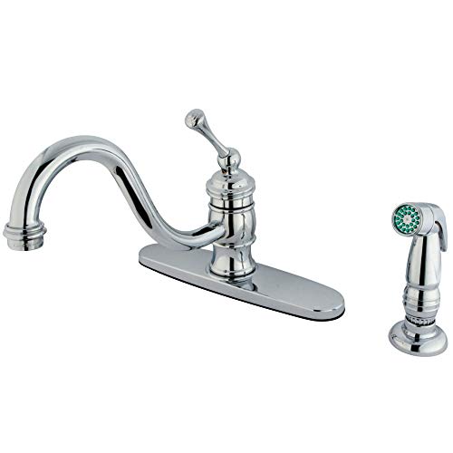 Kingston Brass KB3571BLSP Kitchen Faucet, 9-1/8 Inch in Spout Reach, Polished Chrome