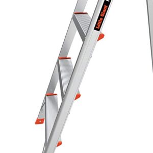 Little Giant Ladder Systems Flip N Lite 6 Foot 300 Pound Capacity Aluminum Lightweight Slim Stepladder Ladder