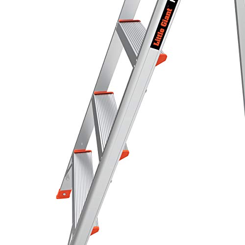 Little Giant Ladder Systems Flip N Lite 6 Foot 300 Pound Capacity Aluminum Lightweight Slim Stepladder Ladder