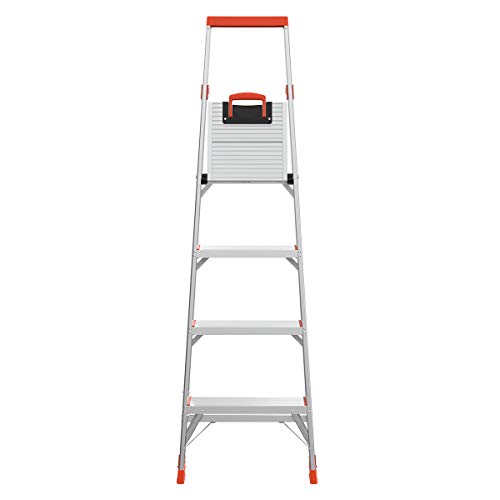 Little Giant Ladder Systems Flip N Lite 6 Foot 300 Pound Capacity Aluminum Lightweight Slim Stepladder Ladder